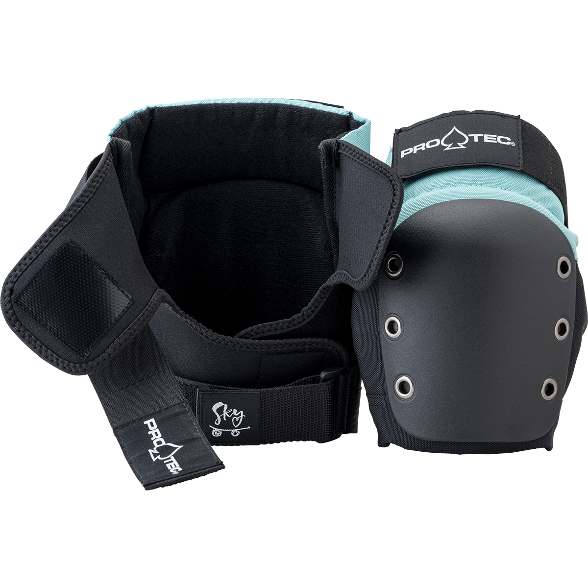 PRO-TEC - JUNIOR 3-PACK PAD SET BLACK/BLUE - The Drive Skateshop