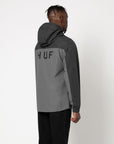HUF STANDARD SHELL 3 JACKET BLACK/GREY - The Drive Skateshop