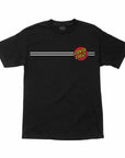 SANTA CRUZ T-SHIRT CLASSIC DOT BLACK - The Drive Skateshop
