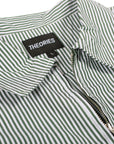 THEORIES X ACE ZIP WORK SHIRT WHITE/GREEN