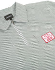 THEORIES X ACE ZIP WORK SHIRT WHITE/GREEN