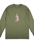 THEORIES CAT GODDESS LONGSLEEVE TEE OLIVE