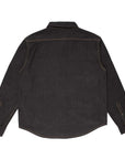THEORIES HIGH PLAINS DENIM OVERSHIRT WASHED BLACK