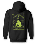 THEORIES MYSTIC ADVISOR PULLOVER BLACK/NEON GREEN - The Drive Skateshop