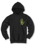 THEORIES MYSTIC ADVISOR PULLOVER BLACK/NEON GREEN - The Drive Skateshop