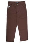 THEORIES PIANO TRAP TWILL CARPENTER PANTS DARK BROWN