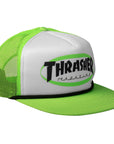 THRASHER ECLIPSE LOGO TRUCKER ROPE SNAPBACK GREEN