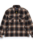 TOY MACHINE JAPAN SECT EYE PATCH PLAID CHECK ZIP JACKET BROWN