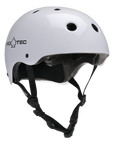 PRO-TEC HELMET - CLASSIC CERTIFIED GLOSS WHITE - The Drive Skateshop