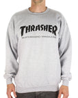 THRASHER SKATE MAG CREW GREY - The Drive Skateshop