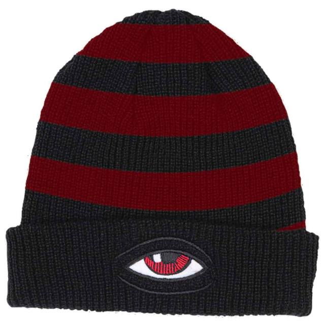 TOY MACHINE BEANIE SECT EYE STRIPE DOCK BEANIE BLACK – The Drive