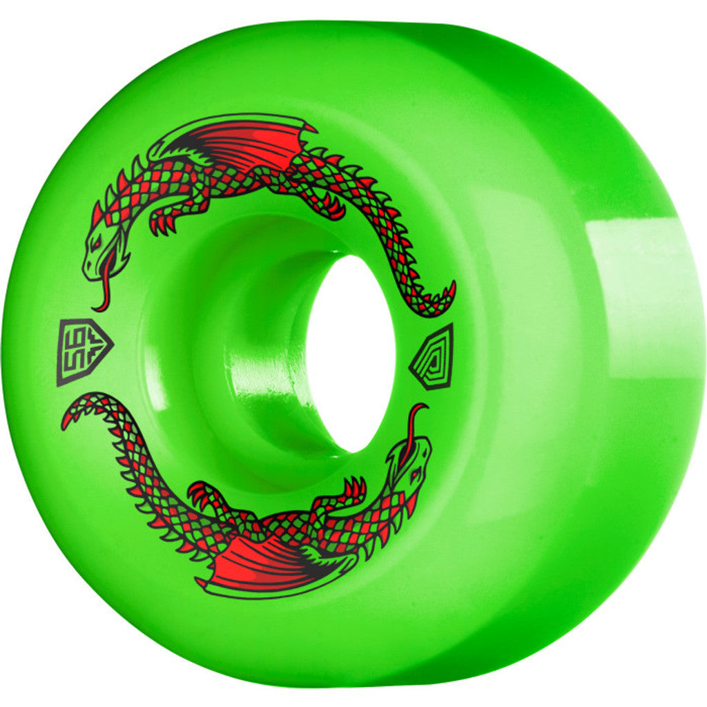 POWELL PERALTA DRAGON FORMULA GREEN WHEELS 93A (56MM X 36MM) - The Drive Skateshop