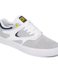 DC SHOES KALIS VULC WHITE/GREY - The Drive Skateshop