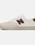 NEW BALANCE ALL COAST 55 WHITE/BURGUNDY - The Drive Skateshop