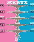 KRUX TRUCKS K5 BLACK/PINK - The Drive Skateshop