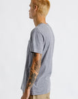 BRIXTON BASIC S/S PREM TEE - HEATHER GREY - The Drive Skateshop
