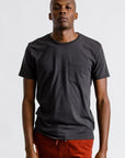 BRIXTON BASIC S/S PKT TEE - WASHED BLACK - The Drive Skateshop