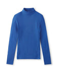BRIXTON BLITZ L/S TURTLENECK - DAZZLING BLUE - 95% VISCOSE 5% SPANDEX - The Drive Skateshop