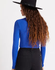 BRIXTON BLITZ L/S TURTLENECK - DAZZLING BLUE - 95% VISCOSE 5% SPANDEX - The Drive Skateshop