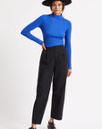 BRIXTON BLITZ L/S TURTLENECK - DAZZLING BLUE - 95% VISCOSE 5% SPANDEX - The Drive Skateshop