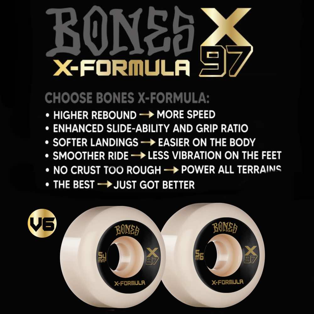 BONES WHEELS X FORMULA 97A V6 WIDE-CUT (54MM/56MM)