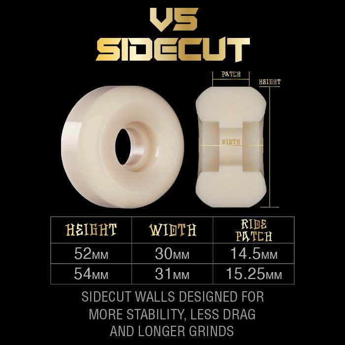 BONES WHEELS X FORMULA 97A V5 SIDECUT (52MM/54MM)