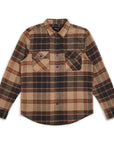 BOWERY L/S FLANNEL CREAM/COPPER - The Drive Skateshop