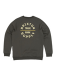 BRIXTON OATH V CREW - EVERGRE - The Drive Skateshop
