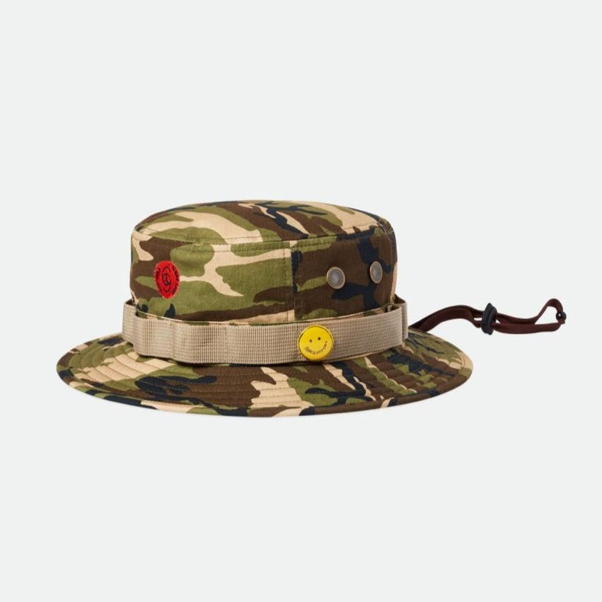 BRIXTON LOVE PACKABLE BUCKET HAT CAMO SURPLUS - The Drive Skateshop