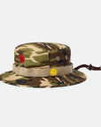 BRIXTON LOVE PACKABLE BUCKET HAT CAMO SURPLUS - The Drive Skateshop