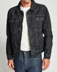 CABLE DENIM JKT - BLACK - The Drive Skateshop