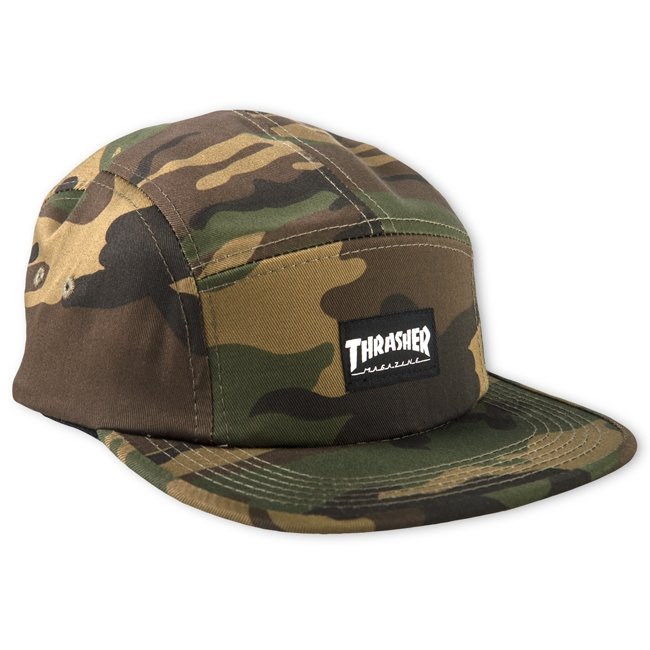 THRASHER 5 PANEL CAMO HAT - The Drive Skateshop