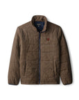 BRIXTON CASS PUFFER JACKET - NAVY/KHAKI - The Drive Skateshop
