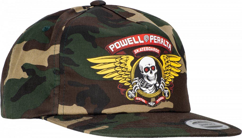POWELL PERALTA CAP SNAPBACK - WINGED RIPPER CAMO - The Drive Skateshop