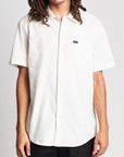 BRIXTON CHARTER OXFORD S/S WVN - OFF WHITE - The Drive Skateshop
