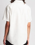 BRIXTON CHARTER OXFORD S/S WVN - OFF WHITE - The Drive Skateshop