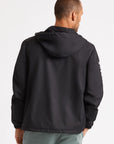 BRIXTON CLAXTON OATH ZIP HOOD JKT - BLACK/WHITE - The Drive Skateshop