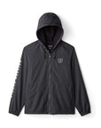 BRIXTON CLAXTON OATH ZIP HOOD JKT - BLACK/WHITE - The Drive Skateshop