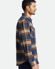 BRIXTON BOWERY L/S FLANNEL - JOE BLUE