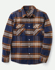 BRIXTON BOWERY L/S FLANNEL - JOE BLUE