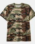 BRIXTON VINTAGE RESERVE S/S TEE CAMO VINTAGE WASH - The Drive Skateshop
