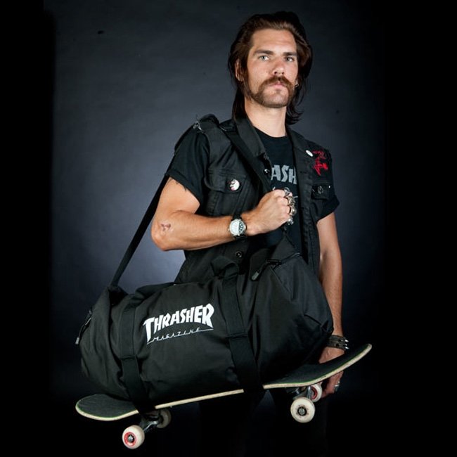 80's Thrasher Magazine Duffle Bag マルーン Thrasher Duffle Bag – Hammer Skateboard