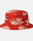 BRIXTON BETA PACKABLE BUCKET HAT ALOHA RED - The Drive Skateshop