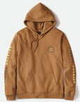 BRIXTON CREST HOOD - MOJAVE/DEEP BROWN/LIMELIGHT