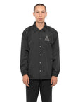 HUF ESSENTIALS COACHES JACKET BLACK - The Drive Skateshop