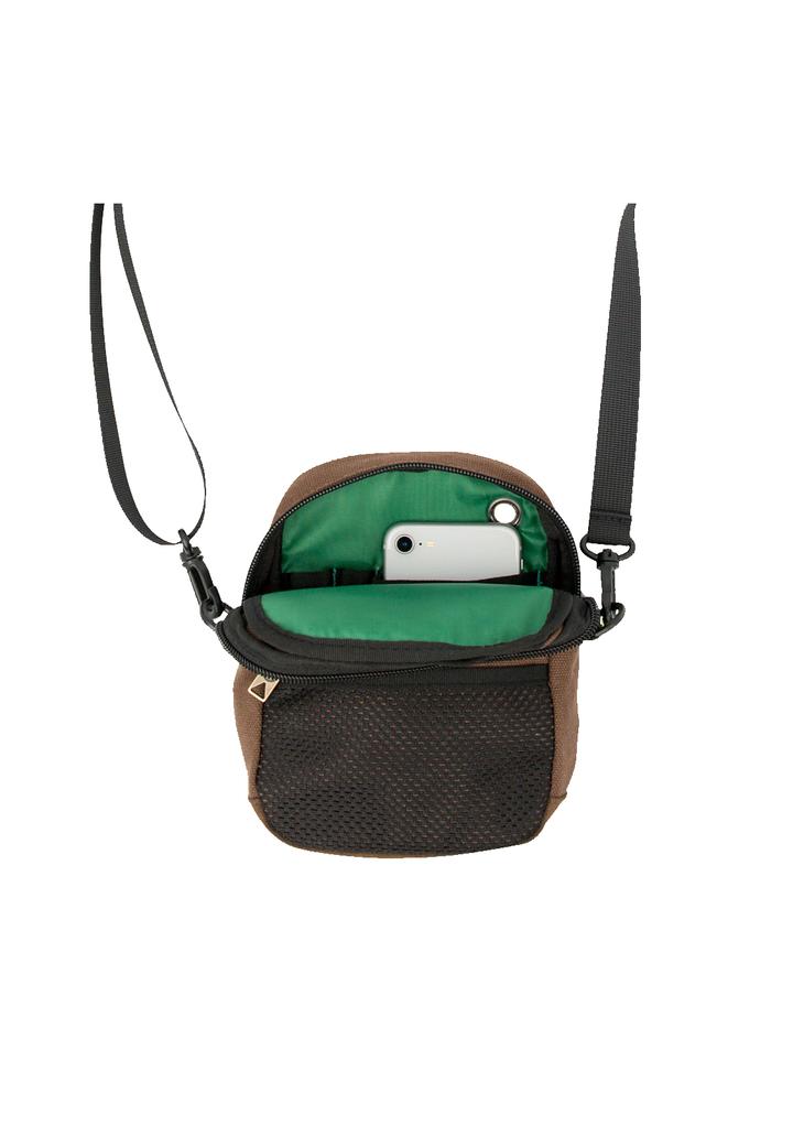 BUMBAG COMPACT SHOULDER - EXPLORER BROWN - The Drive Skateshop