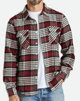 BRIXTON BOWERY FLANNEL ISLAND BERRY/WHITECAP/BLACK - The Drive Skateshop