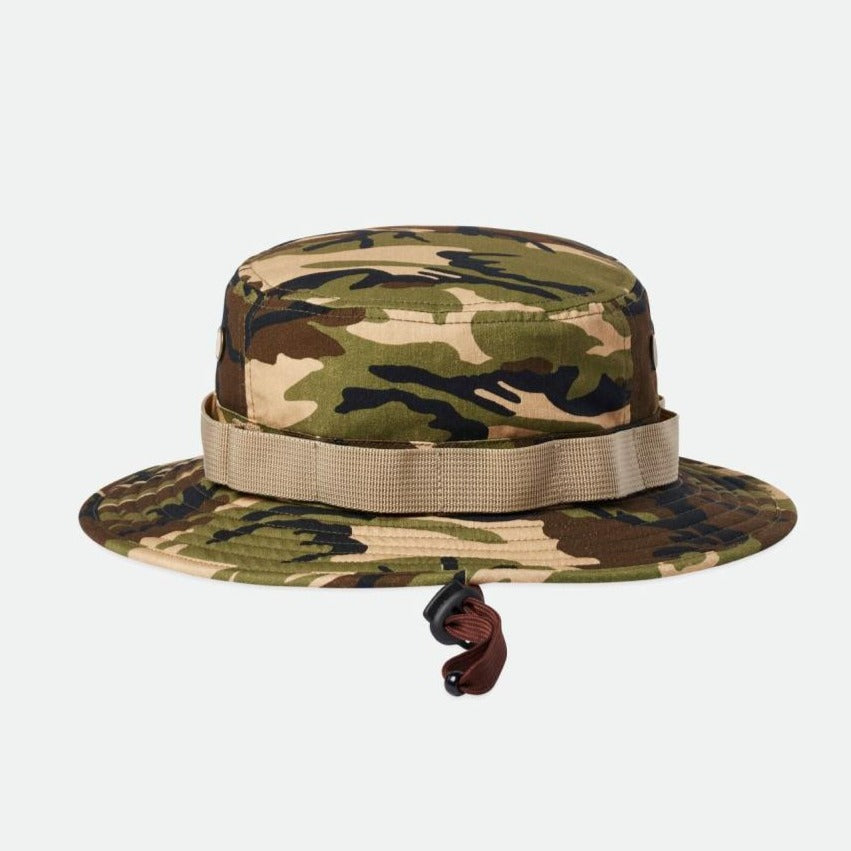 BRIXTON LOVE PACKABLE BUCKET HAT CAMO SURPLUS - The Drive Skateshop