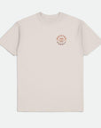 BRIXTON OATH V TEE CREAM/PARADISE GRADIENT