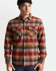 BRIXTON BOWERY FLANNEL DARK BRICK - The Drive Skateshop